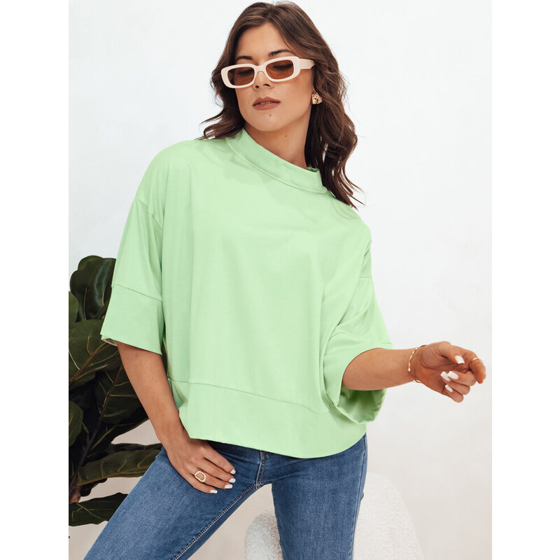 BASIC Svetlozelené oversize tričko CHARMA RY2475 52671124