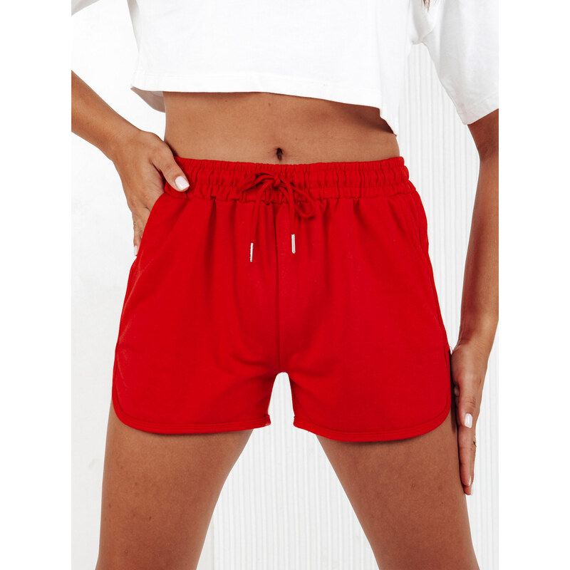 BASIC Červené teplákové šortky GO SPORT SY0408 57158827