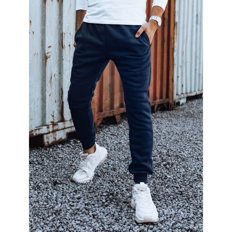 BASIC Tmavomodré pánske jogger tepláky UX4432 57535877