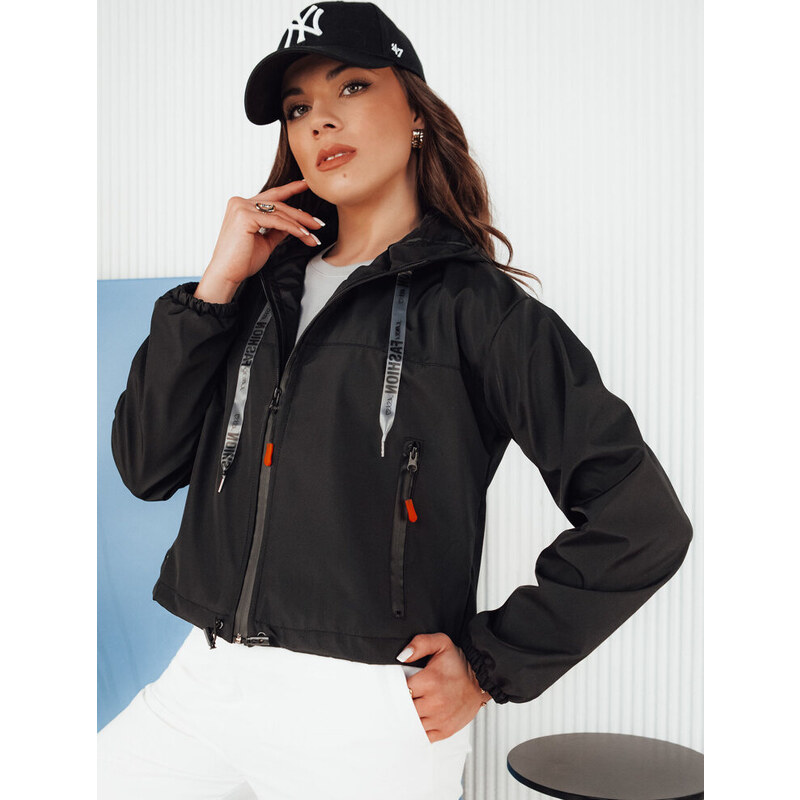 BASIC Čierna krátka prechodná bunda ALONDRASS TY4334 52672446