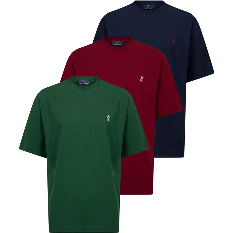 Jacey Quinn Tričko tmavomodrá / tmavozelená / tmavočervená 62335172