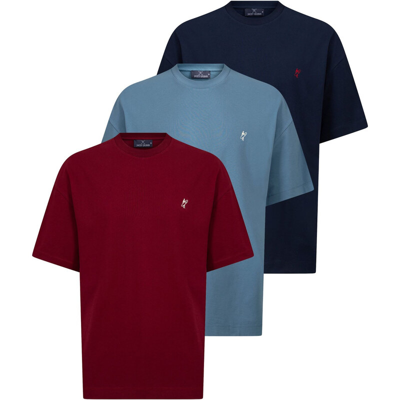 Jacey Quinn Tričko modrá / tmavomodrá / bordová 62335173