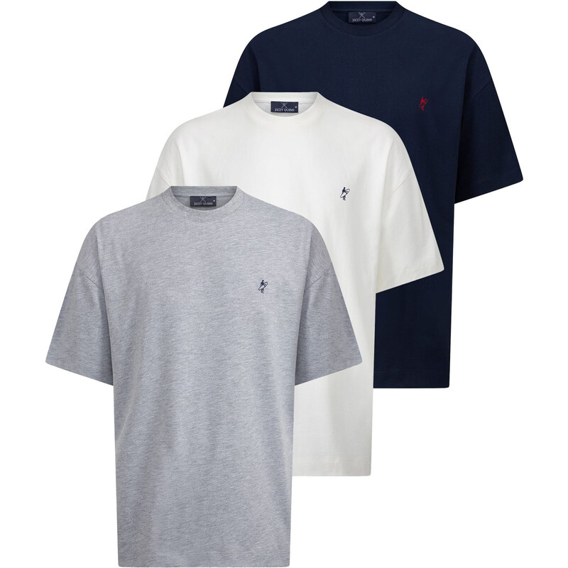 Jacey Quinn Tričko modrá / sivá / biela 62335176