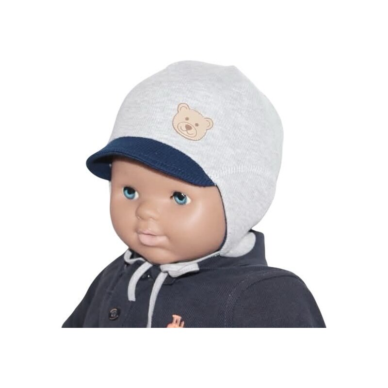 RADA Chlapčenská čiapka ŠAŇO Rebro Grey 46458249