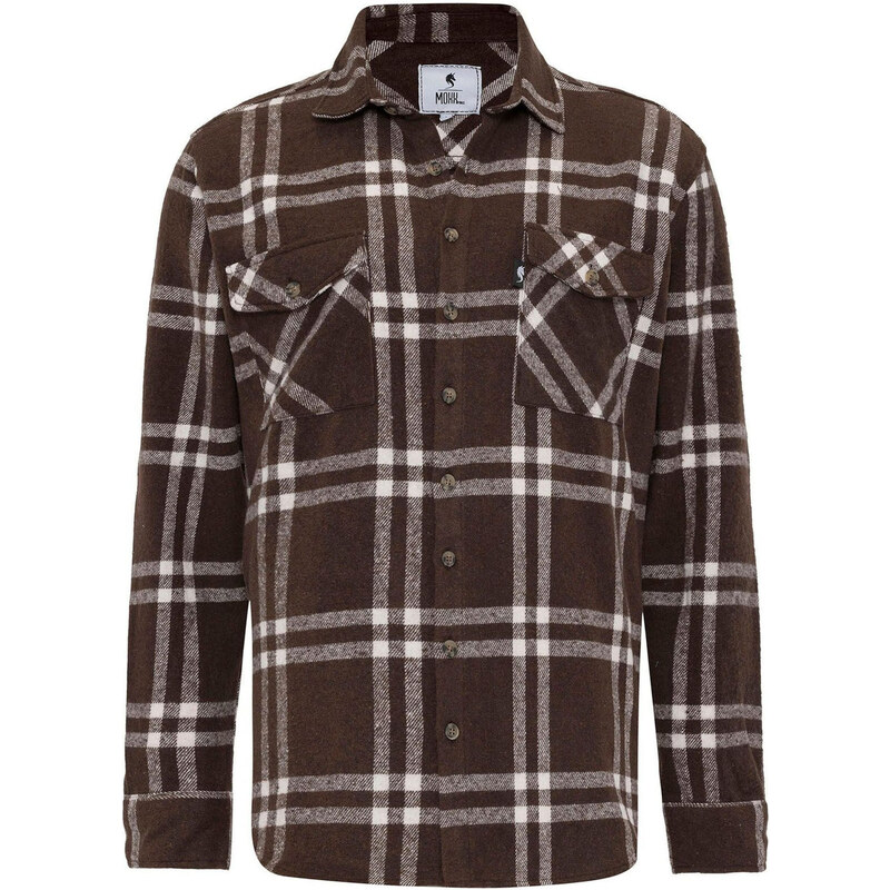 Moxx Paris Košeľa čokoládová / biela 62854766