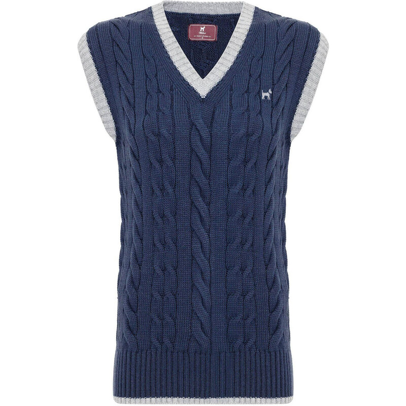 Williot Sveter tmavomodrá / sivá melírovaná 63153985