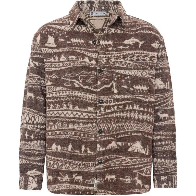 Dandalo Košeľa svetlobéžová / hnedá 62297923