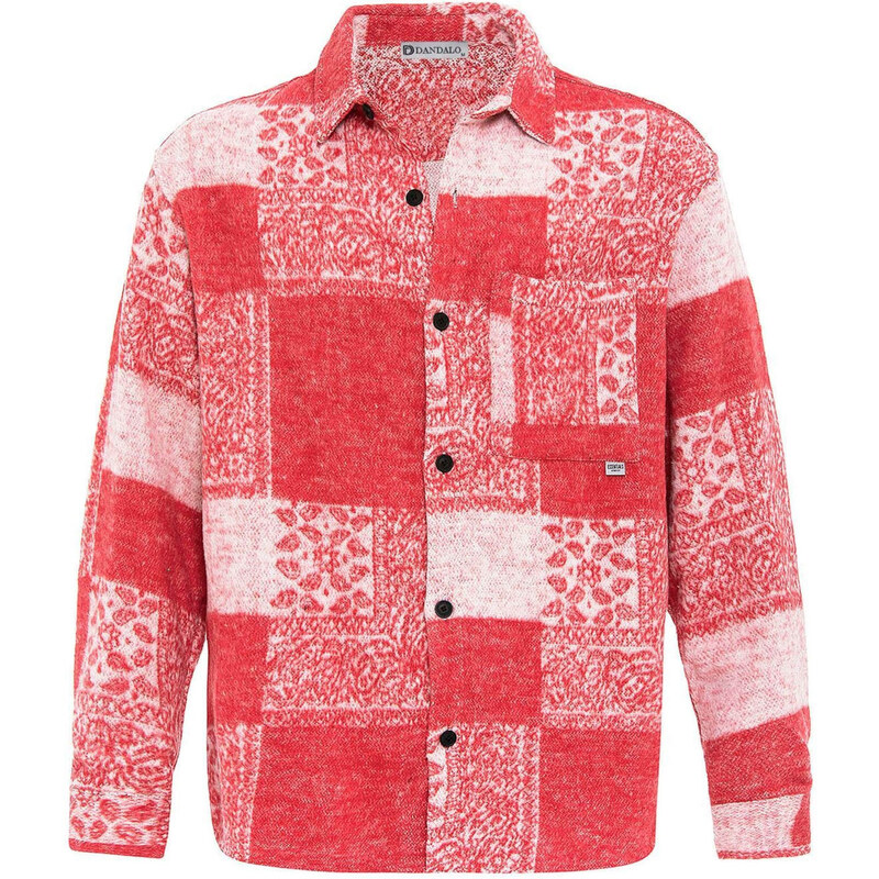 Dandalo Košeľa červená / melónová / šedobiela 62297938