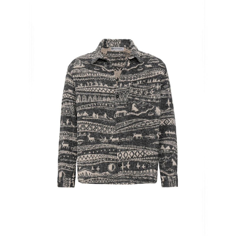 Dandalo Košeľa tmavošedá / čierna melírovaná 62297992
