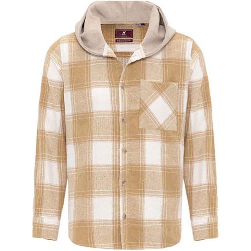 Williot Košeľa kapučíno / svetlohnedá / biela 62298045