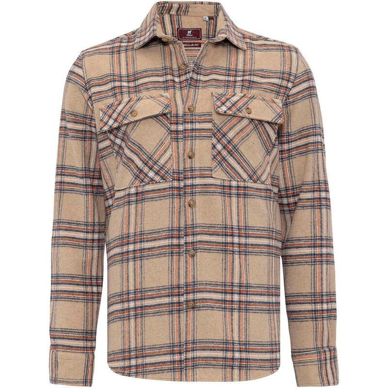 Williot Košeľa hnedá / svetlohnedá / oranžová / čierna 62298049