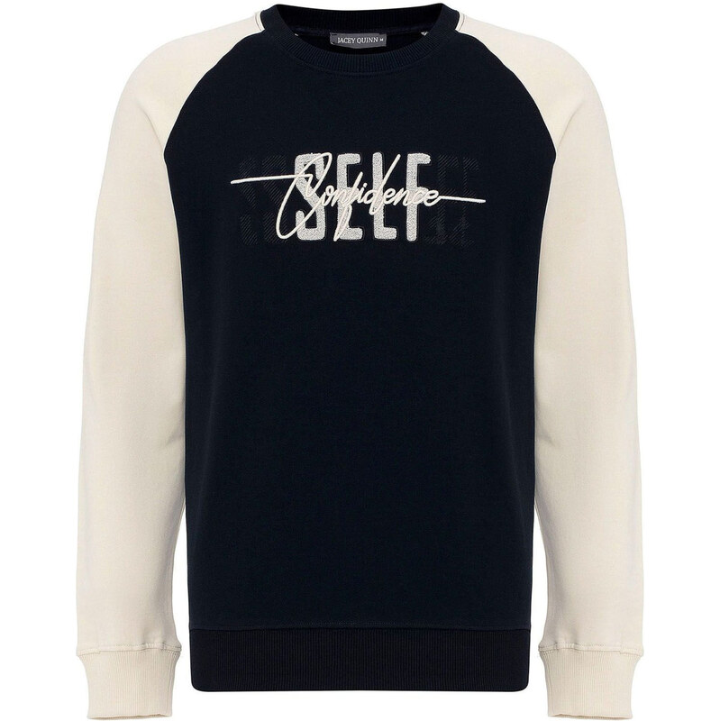 Jacey Quinn Mikina tmavomodrá / biela 62298052