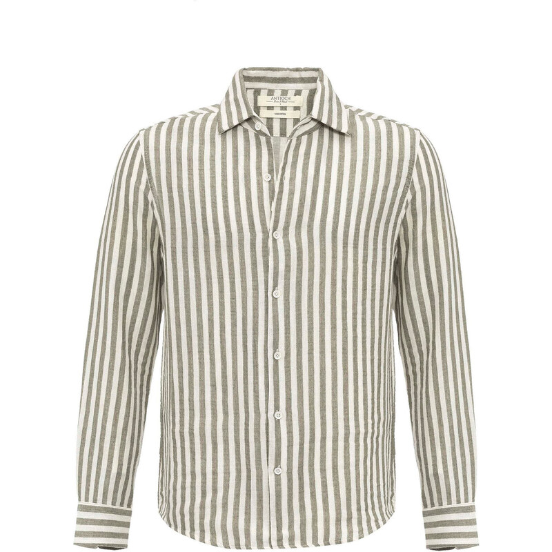 Antioch Košeľa kaki / biela 62296365