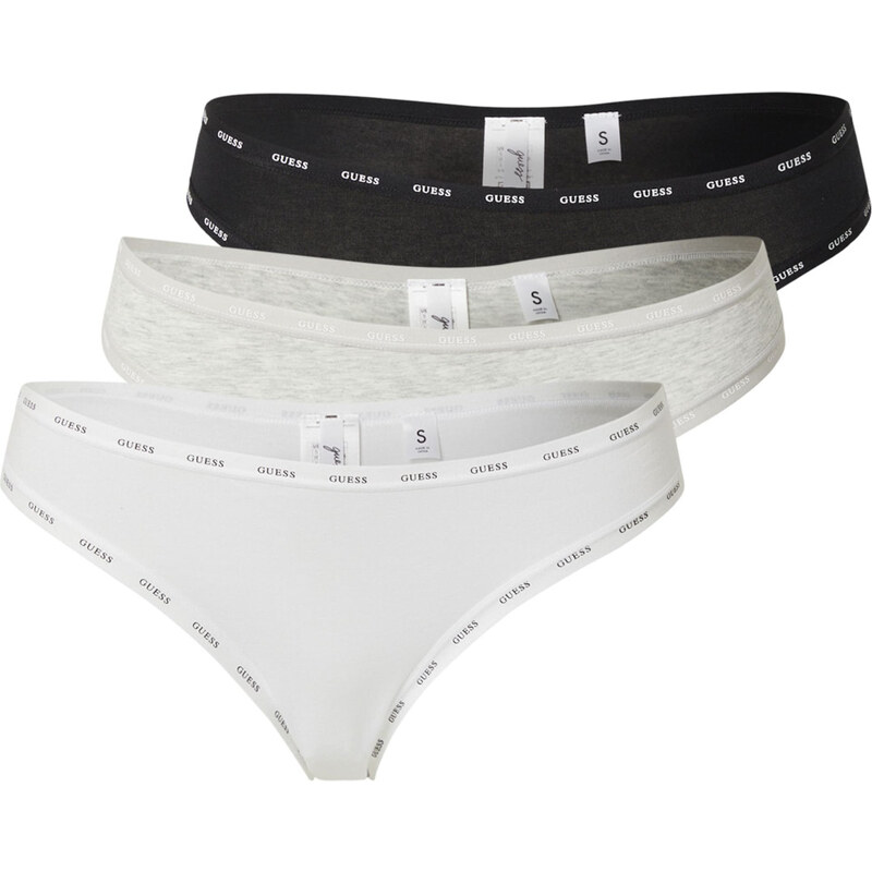 GUESS Tangá sivá melírovaná / čierna / biela 62298514