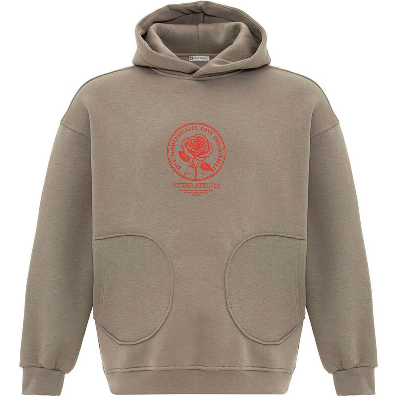 Dandalo Mikina kaki / jasne červená 62297902