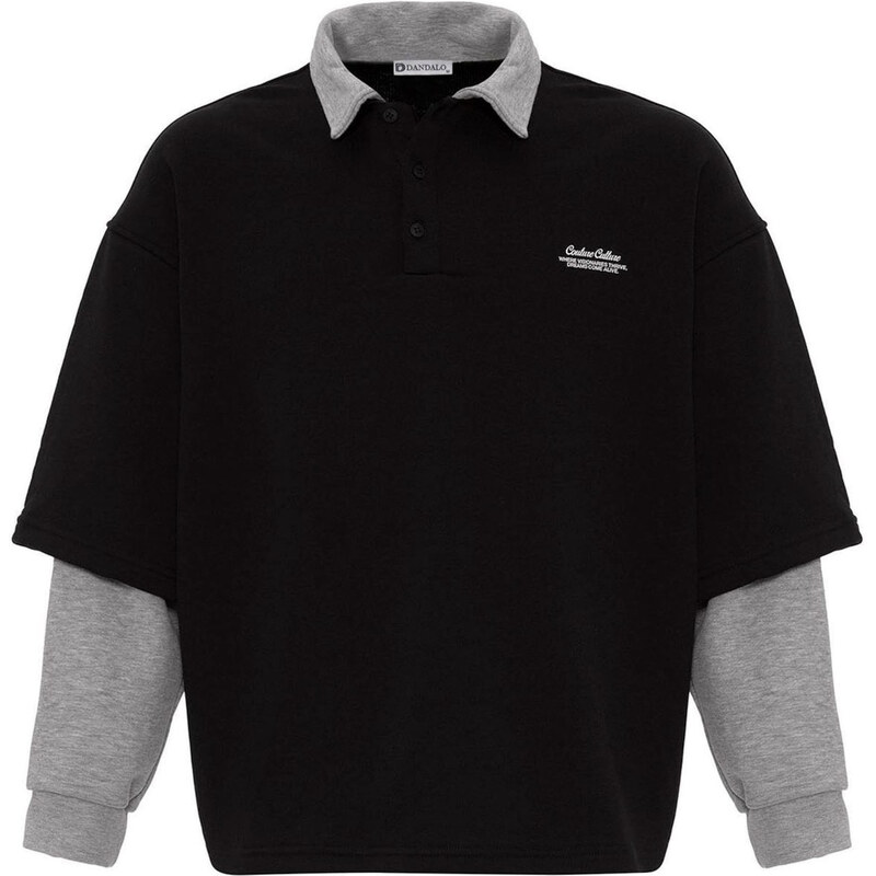 Dandalo Mikina svetlosivá / čierna 62298008