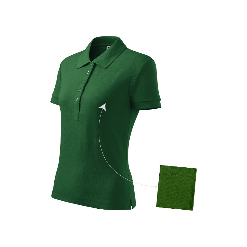 MALFINI, a.s. Bavlnená polokošeľa dámska fľaša zelená 62289267