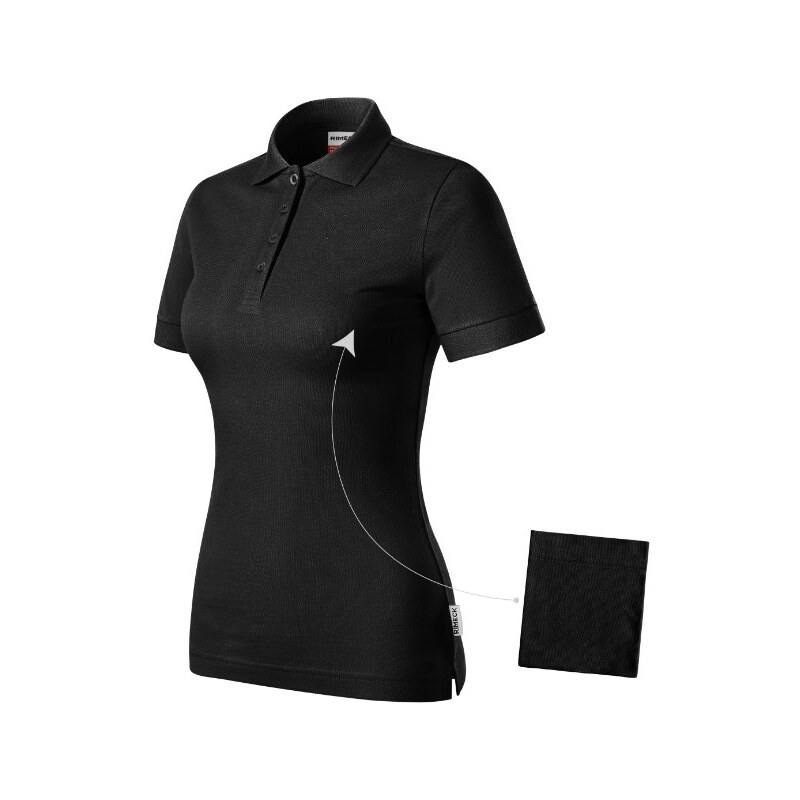 MALFINI, a.s. Dámske tričko Resist Heavy Polo Black 65450436