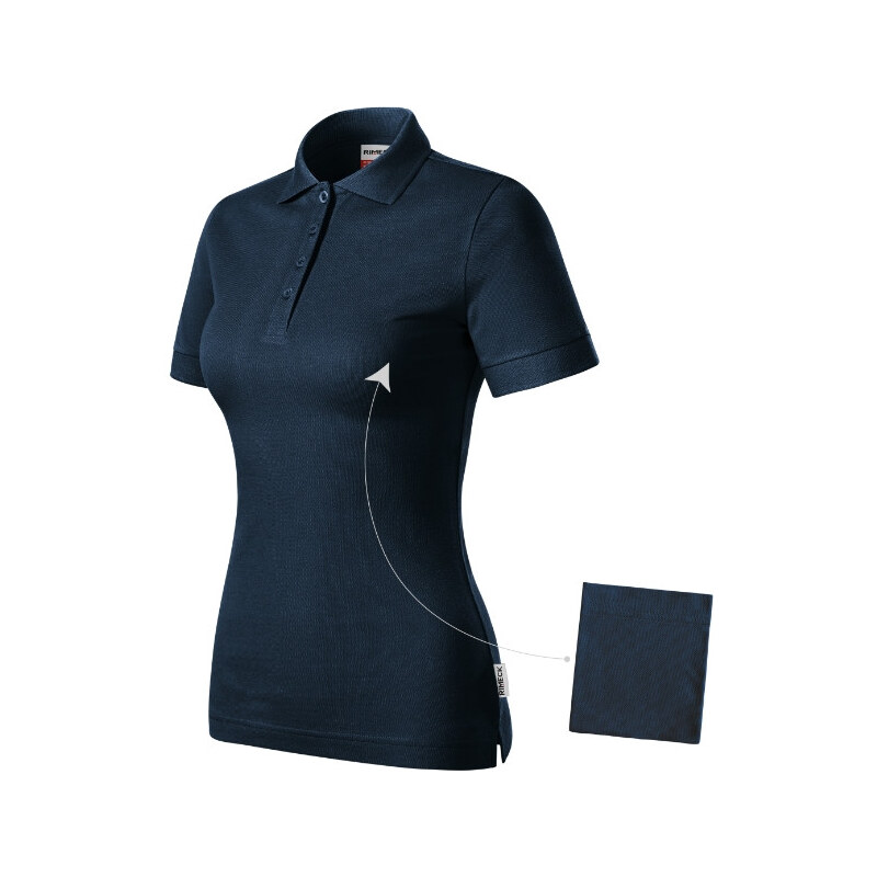 MALFINI, a.s. Dámske tričko Resist Heavy Polo Navy Blue 02 (štítok 62289549