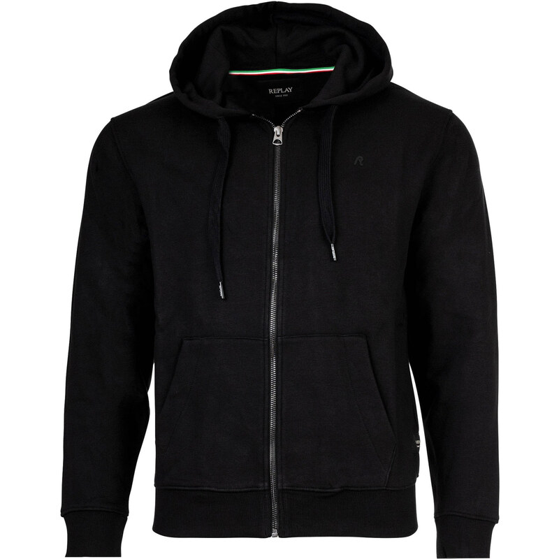 REPLAY Tepláková bunda čierna 65322426