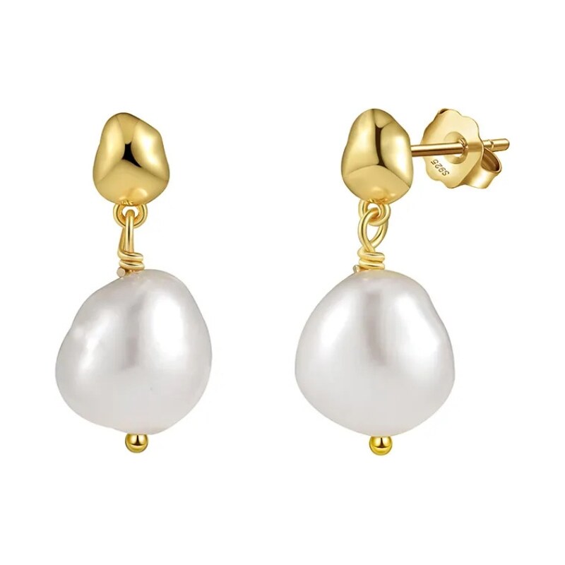 MAJYA Strieborné náušnice BRINEE pozlátené 11704 64582672