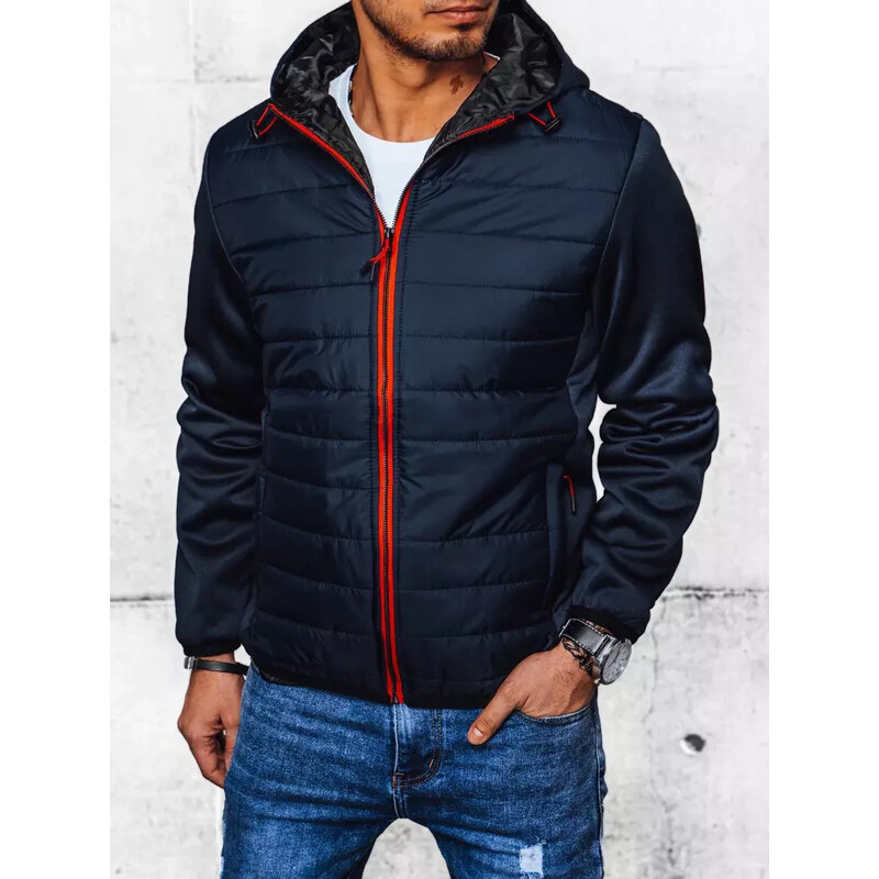 BASIC Tmavomodrá prechodná bunda s prešívaním TX4401 39552035