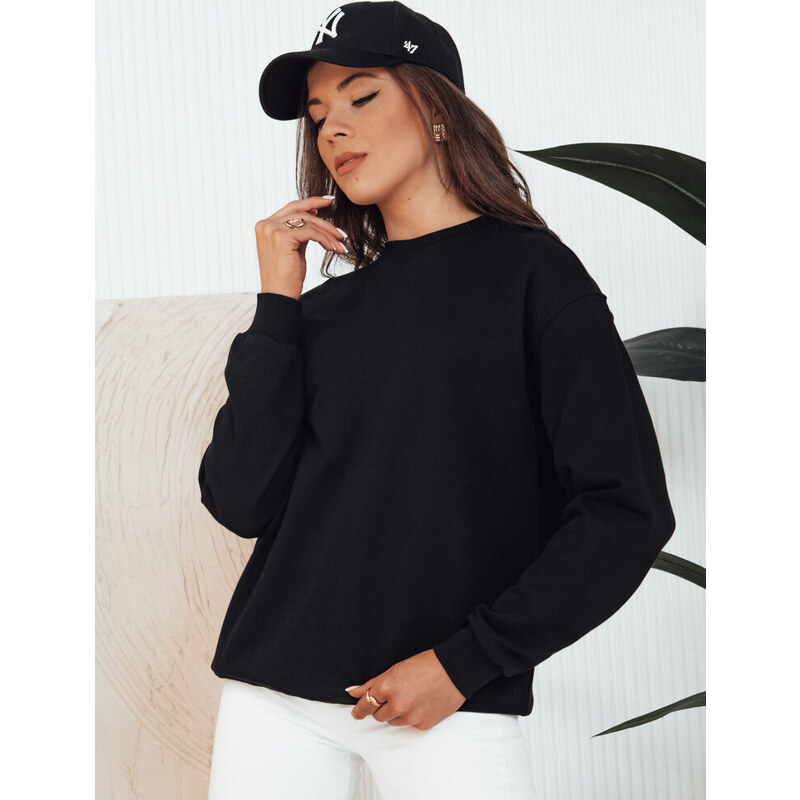 BASIC Čierna dámska mikina SWAN BY1286 57642219
