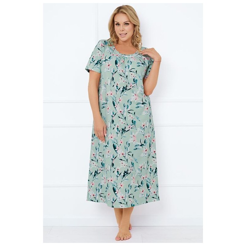 Italian Fashion Dlhá nočná košieľka Alvea zelená 62351923