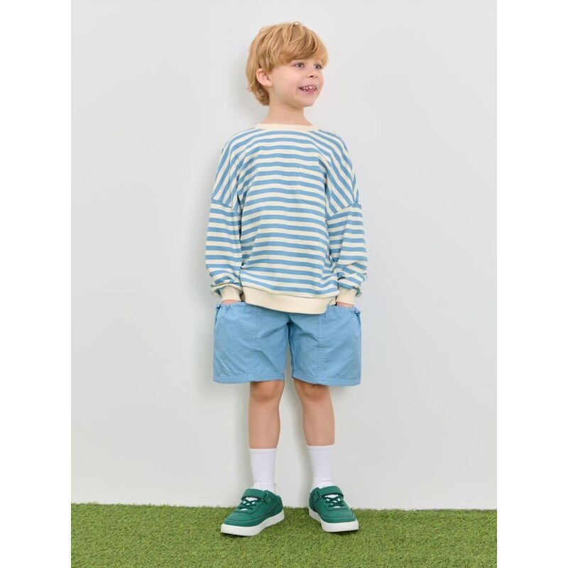 Sinsay - Látkové šortky - svetlomodrá 65761465