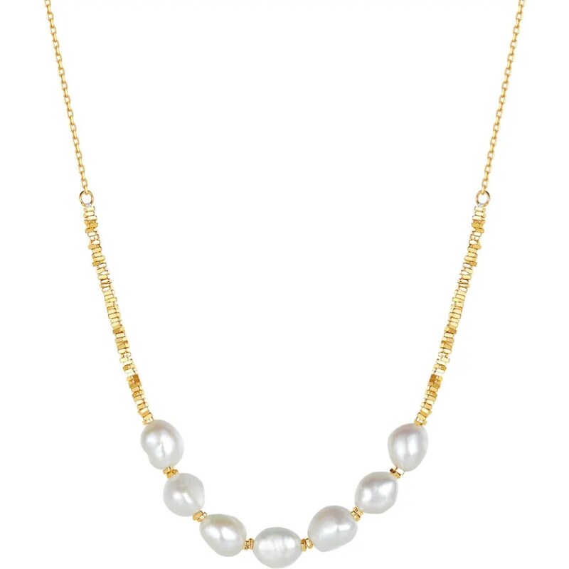 MAJYA Strieborná retiazka s perlami VIVIANE pozlátená 11661 64582417