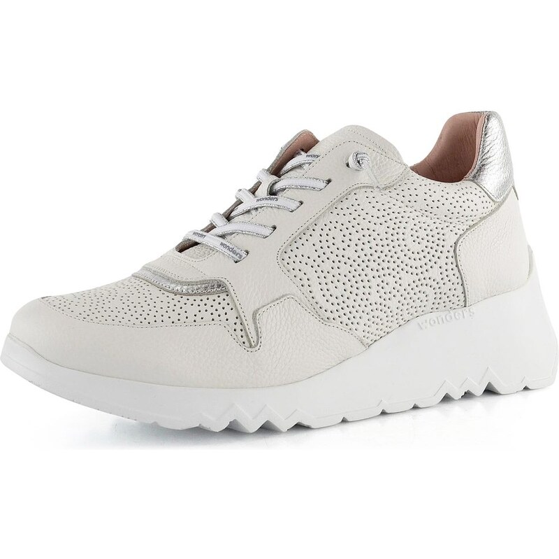 E-shop Wonders dámske tenisky na kline Off/Plata E-6761