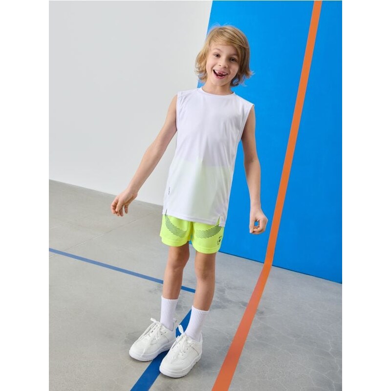 Sinsay - Športové šortky Active - neónová žltá 65741483