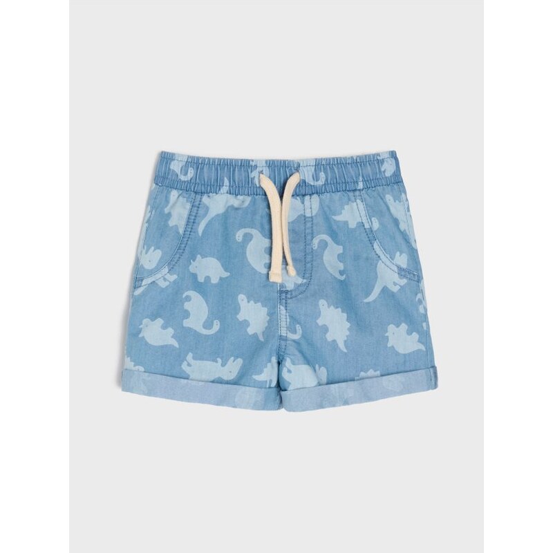 Sinsay - Rifľové kraťasy - modrá 65759613