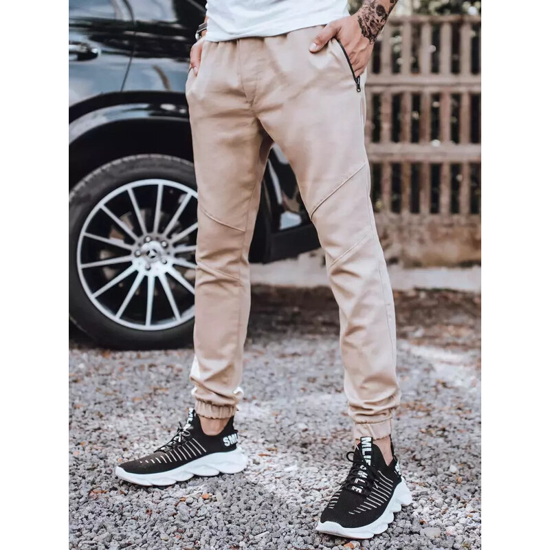 BASIC Béžové pánske joggery UX3306 26662445