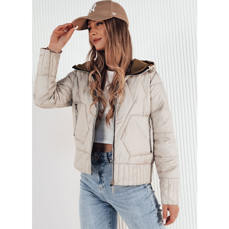 BASIC Sivo-hnedá obojstranná prešívaná bunda FALES TY4233 49456891