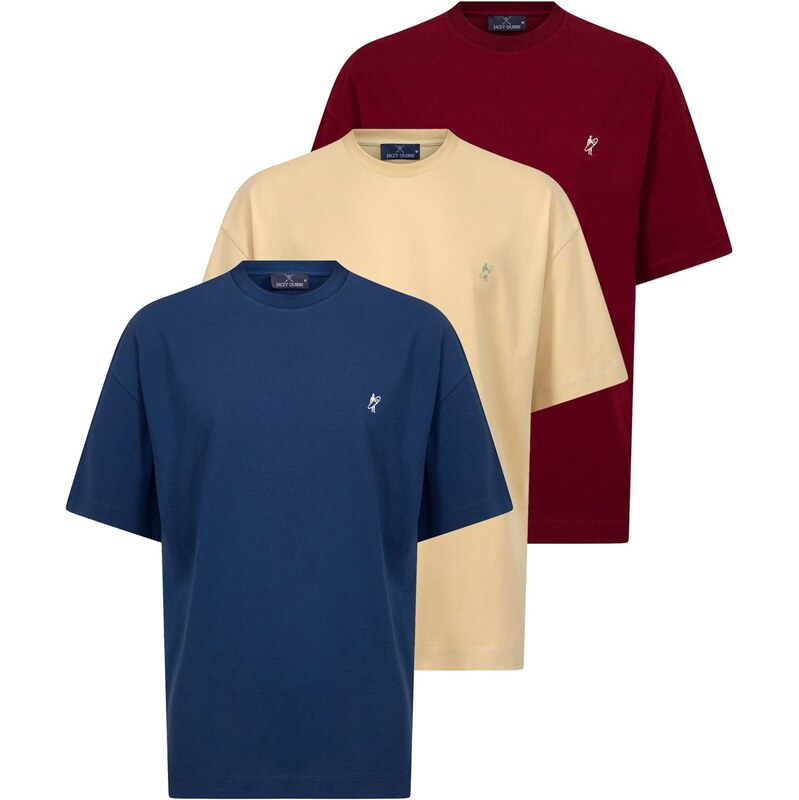 Jacey Quinn Tričko béžová / modrá / bordová 62335178