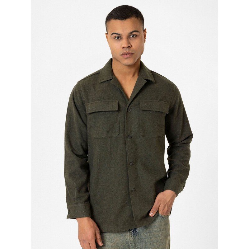 Williot Košeľa zelená melírovaná 62315846