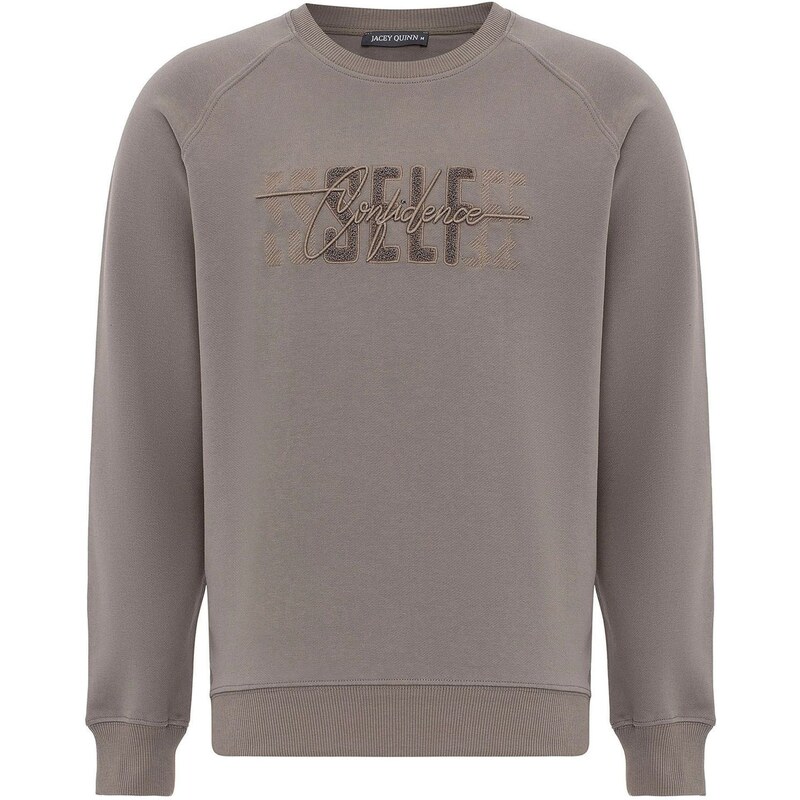 Jacey Quinn Mikina tmavosivá / pastelovo zelená 62315850