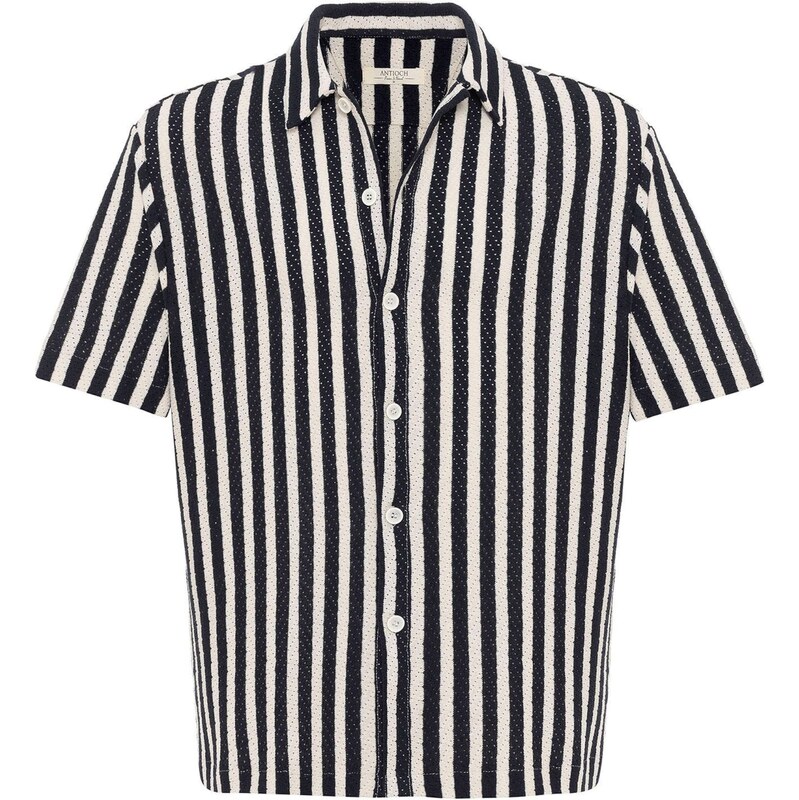 Antioch Košeľa tmavomodrá / biela 62315884