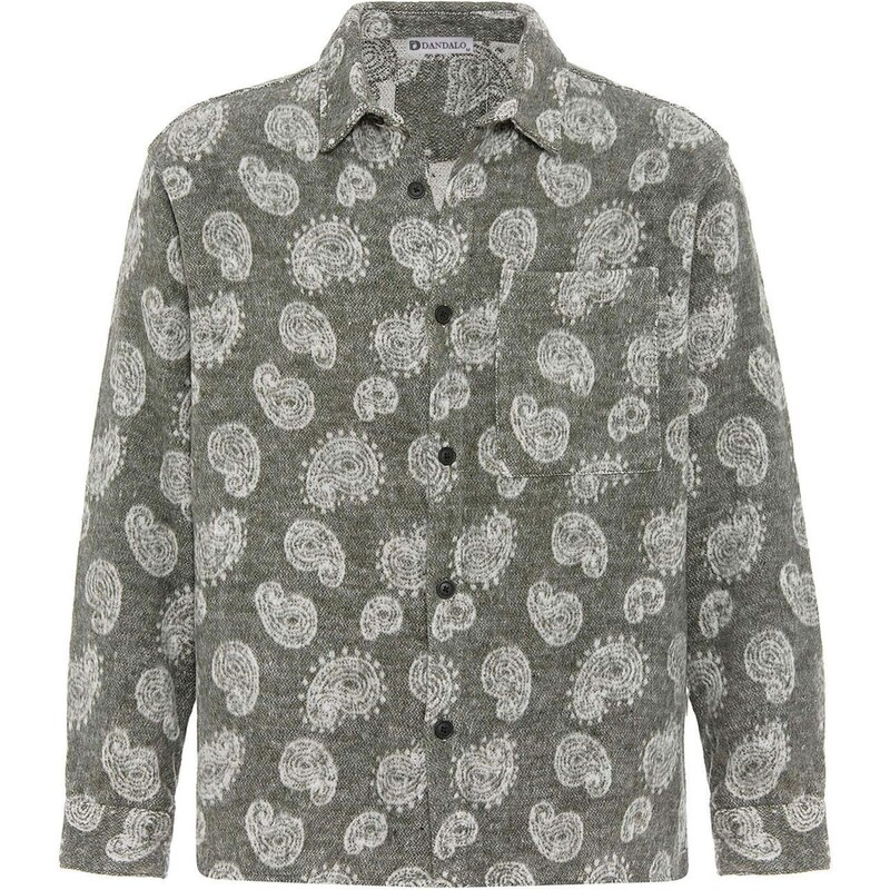 Dandalo Košeľa svetlosivá / zelená 62315928