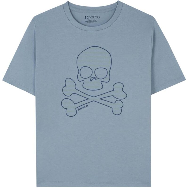 Scalpers Tričko Magic Skull modrá / modrosivá 62316001
