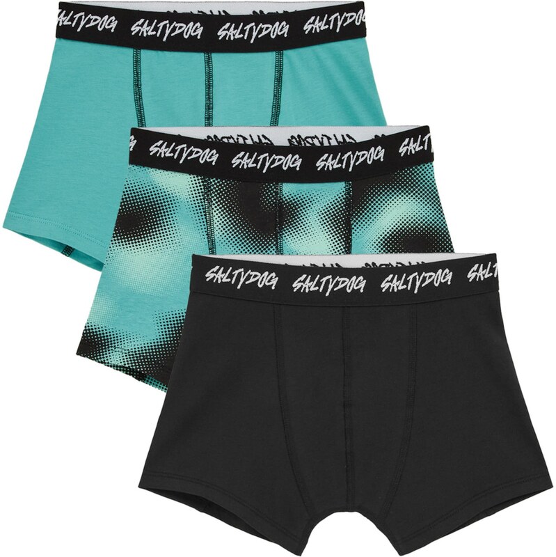 WE Fashion Nohavičky tyrkysová / pastelovo zelená / čierna / biela 62368675