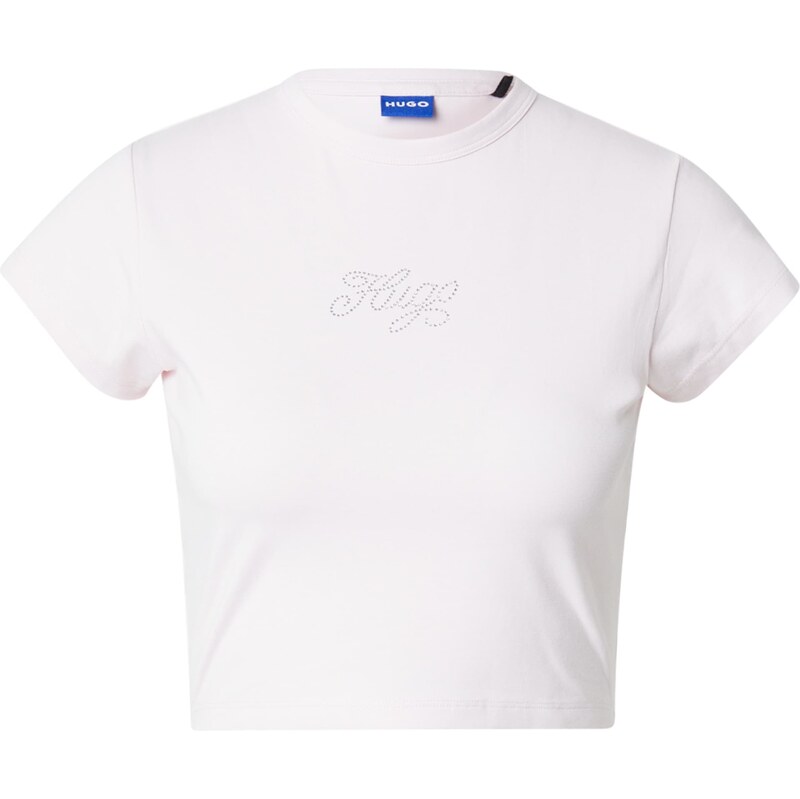 HUGO Tričko Dome_B pastelovo ružová / strieborná 62316771