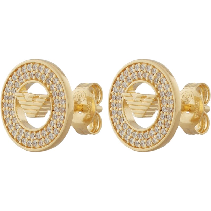 Emporio Armani Náušnice zlatá / priehľadná 62936985