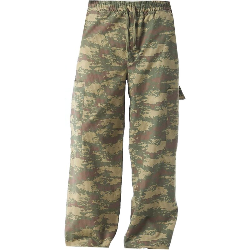 Dandalo Nohavice hnedá / kaki / tmavozelená 62315939