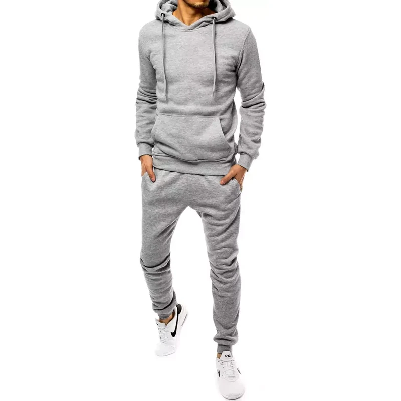 Dstreet Pánska svetlo-sivá súprava bez potlače. 24575423