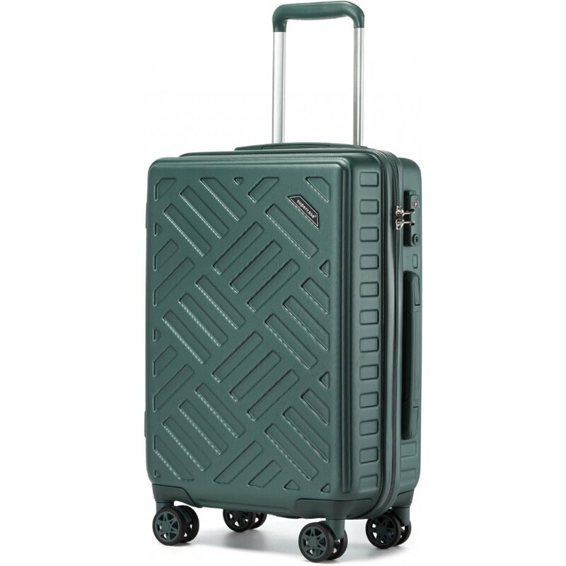 SUPERCASE Cestovný kufor - s geometrickým vzorom a TSA zámkom, malý, 62326638