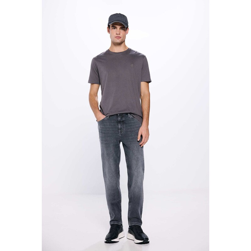 SPRINGFIELD Tmavo šedé slim fit jeansy 62328748