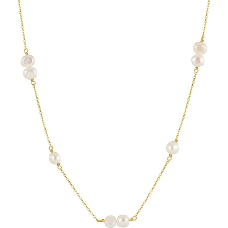 MAJYA Strieborná retiazka s perlami LALA pozlátená 11652 64582698