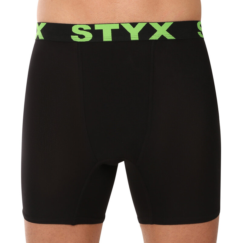 Pánske boxerky Styx long športová guma čierne (UN2960) 65118211